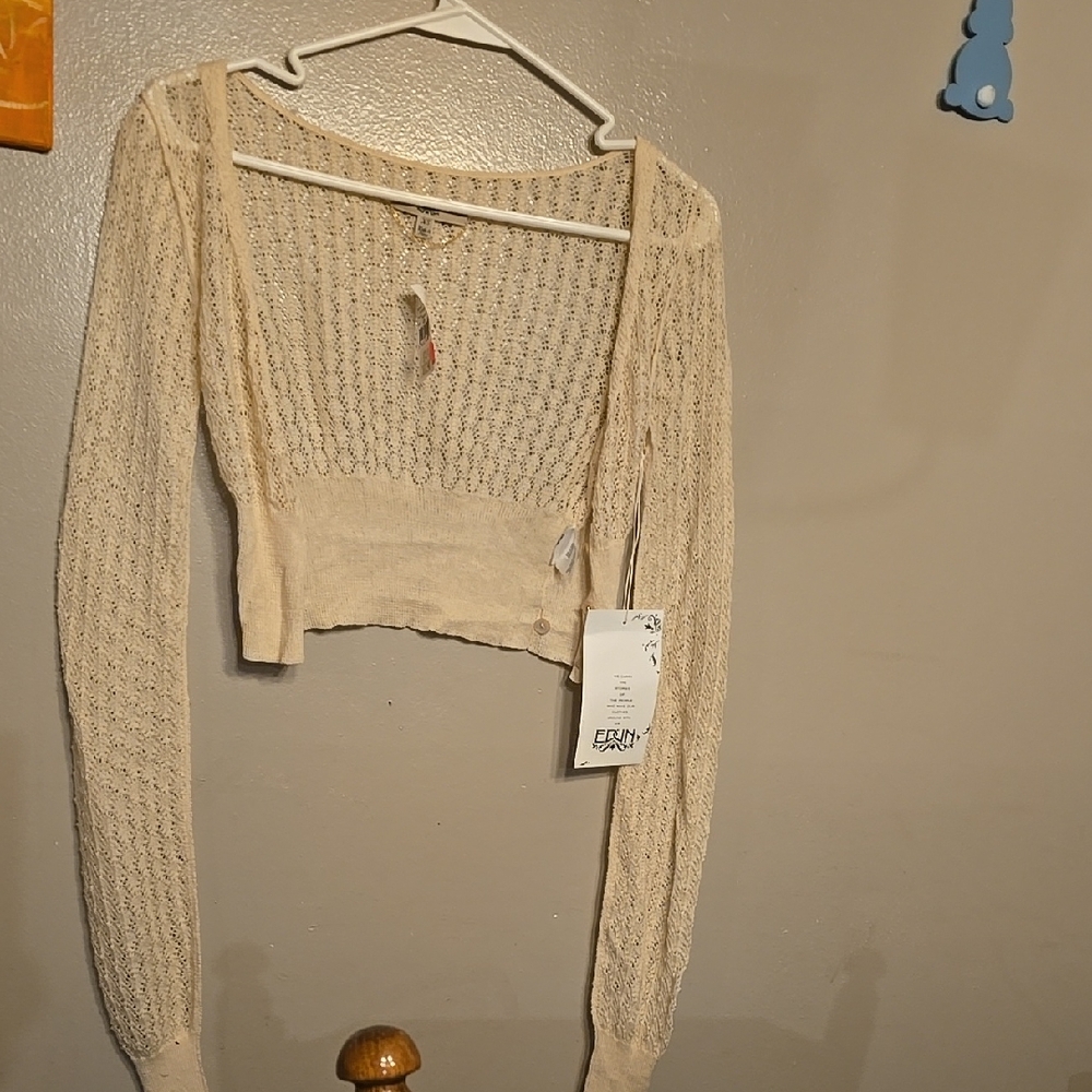 Elegant Cream Knit Sweater